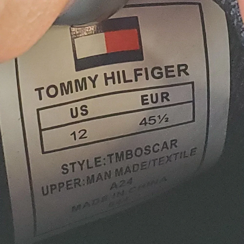 Tommy Hilfiger Boscar Mens Shoes Sz 12 Athletic Tennis Navy Blue White Sneakers
